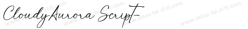 CloudyAurora Script字体转换